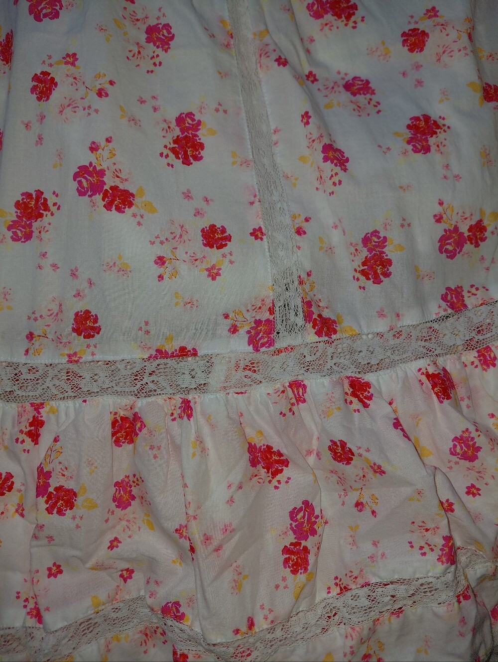 LoveShackFancy x Target Cosette Smocked Floral Midi Dress XL Puff Sleeve - Picture 5 of 12